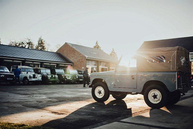 Bicester Heritage Land Rovers