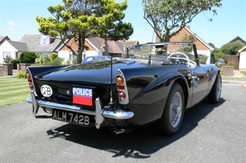 Chris Evans Daimler SP250 Dart Police Car Rear